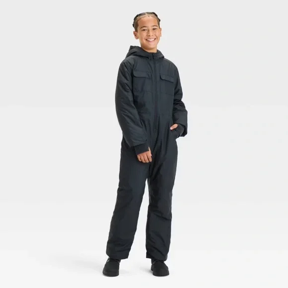 ALL IN MOTION Kids Snow Sport Jumpsuit, XS (4/5), S (6/7) or L (10/12) - Picture 2 of 15